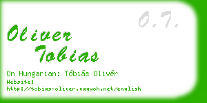 oliver tobias business card